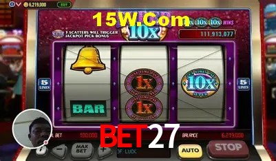 Interface moderna da plataforma bet27
